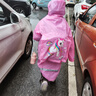 KEYRU儿童雨衣小学生幼儿园带书包位全身防水加长男童女童雨衣雨披 实拍图