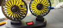 车载风扇大货车24v伏12v制冷小面包车双头车用强力静音汽车电风扇 双头风扇（24V.点烟器款） 实拍图
