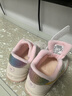 泰兰尼斯秋冬新款学步鞋童鞋女童软底机能鞋男童包头宝宝鞋网面透气面包鞋 白/粉 冬款-加绒（拍大一码） 24 内长15.5cm 脚长14.5cm 实拍图