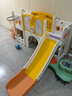 KIDDIPLAY儿童滑滑梯室内家用2至10岁宝宝滑梯秋千二合一攀爬架多功能乐园 橘小神童组合+画板积木过道+平台 无规格 实拍图