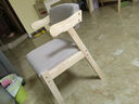 悦莱居家用简约实木餐椅电脑椅子舒适学生学习椅书桌椅卧室凳子靠背椅子 Z椅原木免漆款:浅灰布 实拍图