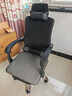 奥伦福特 电脑椅 办公椅子 靠背椅 可躺电竞椅家用人体工学网布椅转椅 黑色可躺+搁脚-乳胶坐垫 实拍图