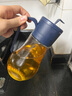 乐扣乐扣(LOCK&LOCK)大容量玻璃油壶可拆洗防滑油瓶酱油调味壶550ml蓝色 实拍图
