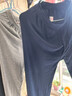 浪莎（LangSha）秋裤男100%纯棉男士棉毛裤基础保暖线裤衬裤舒适透气薄款打底裤 深灰+藏青 3XL 实拍图