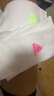adidas三双装舒适袜子男女阿迪达斯官方   白粉/白橙/白绿   M 实拍图