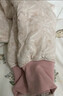 婧麒（JOYNCLEON）婴儿保暖内衣套装宝宝棉衣冬季夹棉分体儿童加厚棉袄男童女童冬装 粉色 90 cm 实拍图