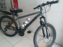 凤凰（Phoenix）山地车自行车成年人男女学生铝合金禧玛诺变速减震油碟山地自行车 深灰/钢架/辐条轮/全轴承 21速进口禧玛诺/24寸 实拍图