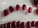 美肤语美甲贴片穿戴甲(酒红猫眼)短款假指甲果冻胶可拆带工具MF8251 实拍图