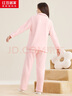 红豆居家【秋上新】秋冬加绒加厚保暖珊瑚绒女士家居服女睡衣 实拍图
