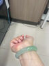 芳晓 缅甸冰种贵妃玉手镯圆条飘绿飘花冰种老坑正圈翡翠处理手镯女款 57-58mm 实拍图