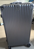 狄斯顿保罗行李箱大容量30英寸超大号结实耐用合金硬壳密码箱出国托运旅行箱 灰色【加厚加深铝框+全封闭干湿内衬】 32英寸 【USB+杯架+挂钩+支架】 实拍图