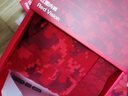 蕉内红色计划501C情侣内裤抗菌平角男士红色本命年结婚红图礼物盒2件 实拍图