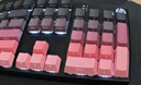 惠普（HP）机械键盘 办公电竞游戏专用有线 台式机笔记本电脑 侧刻渐变幻境紫茶轴 104键 实拍图