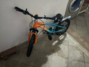凤凰山地自行车男女变速山地车碟刹青少年儿童自行车学生单车 星际 橙蓝【变速+三刀轮】 18寸【适合120-155cm】 实拍图