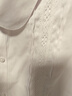 罗蒙女童短袖蕾丝边白色衬衫校园服饰学生演出服儿童半袖衬衣 白色160 实拍图