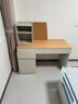 林氏家居现代简约伸缩书桌椅小户型办公桌林氏木业OV1V【原木色】书桌 实拍图