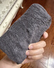 MUJI棉绒 带挂环柔软手巾 毛巾洗脸巾纯棉 炭灰色 34×35cm 实拍图
