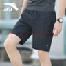 安踏短裤男五分运动裤夏季冰丝透气运动速干裤宽松休闲裤跑步健身裤 -3基础黑【斜插方便口袋】 XL (180) 适合140-160斤 实拍图