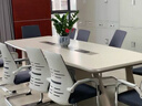 高档烤漆会议桌长桌大中型办公室简约现代会议桌培训洽谈桌椅组合 定制联系客服【包送安】 实拍图
