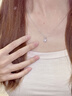 唯一（Winy）一克拉莫桑钻银项链2025新款吊坠生日送女朋友老婆七夕情人节礼物 实拍图