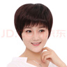 佰丝堂假发短发女短直发中老年送妈妈全头套女士真发全真人发丝自然透气 自然黑【真发+手织顶心】可调节 实拍图