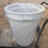 福爱家加厚90升大白桶大水桶垃圾桶大容量塑料储水桶大圆桶 装水约180斤 实拍图