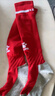 KELME/卡尔美儿童高筒足球袜过膝学生比赛训练毛巾底加厚防滑长筒袜子 红色-幼儿款（27-32） 实拍图