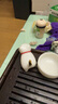 苏氏陶瓷（SUSHI CERAMICS）羊脂玉瓷茶具配件茶宠描金小猫咪J0876 实拍图