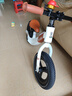 飞鸽儿童平衡车1-3-6岁男女小孩滑行无脚踏自行车宝宝两轮滑步车礼物 12寸镁合金一体充气轮【卡其色】 实拍图