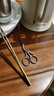 尚言坊钛金茶剪刀茶具配件家用高端剪刀茶叶包袋剪子茶艺茶道茶桌摆件 实拍图