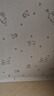 晴画墙纸自粘防水防潮墙贴儿童房墙壁贴纸遮瑕翻新贴清新小猫60*500cm 实拍图