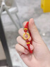 中国黄金（CHINA GOLD）黄金手链男女款足金祥云纹平安扣手绳转运珠情人节生日礼物送男友 【今/次日达】祥云纹平安扣手绳【A款红绳】约0.3g 实拍图