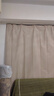 铭聚布艺（MINGJU）窗帘 全遮光窗帘成品窗帘布遮阳帘涤塔夫奶油色挂钩式1.5*1.7单片 实拍图