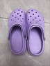 洞洞鞋女款夏季外穿防滑厚底踩屎感包头沙滩凉鞋女 紫罗兰 40-41 实拍图