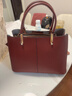 danxilu真皮女包2025新款包包大容量婚包女士斜挎手提包生日礼物送妈妈 【轻奢时尚】枣红9572 实拍图