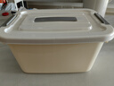 京东物流 大容量收纳箱收纳家用衣服加厚塑料储物整理箱衣物收纳 奶油色中号 29*20*15cm 实拍图