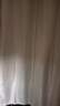 宿舍布衣含伸缩杆免打孔门帘过道遮光防蚊隔断帘挡风空调卧室厨房试衣间帘 丝绒麻-淡雅米 【适合门框宽0.6-1.1】帘高1.8米 实拍图