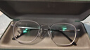 蔡司（ZEISS）镜片近视眼镜框男超轻纯钛方框近视镜架女防蓝光辐射可配度数散光 黑银-中框 配1.60非球面镜片(0-600度) 实拍图