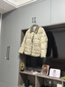 坦博尔羽绒服女短款翻领韩版宽松女士灯芯绒外套TD236266 奶茶棕 155  实拍图