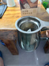 京东京造 远山泡茶杯 茶水分离高硼硅玻璃具礼物男士【不锈钢茶漏】 440ml 实拍图