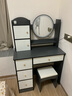 众淘梳妆台小户型化妆桌小型化妆台化妆桌卧室化妆梳妆台卧室 【四抽两柜+灯+凳子】轻奢灰80cm 实拍图