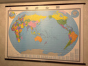 【升级版 整张无拼接】2025 世界地图挂图 第五版 高档仿红木杆 超大尺寸2米*1.5米 大型办公室、会议室挂图挂画背景墙面装饰 实拍图