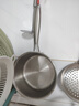 铿锵德国316不锈钢奶锅食品级小奶锅无涂层汤锅宝宝辅食专用锅热奶锅 带蒸笼 18cm 实拍图