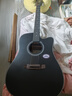 萨伽（SAGA）吉他sf600民谣初学入门男女萨迦木吉他jita萨嘎乐器 41英寸SF600CBK暗夜黑D桶缺角 实拍图