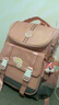 Edison小学生书包女减负护脊防泼水防下坠大容量反光儿童背包2210-1粉色 实拍图