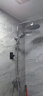 九牧王世家全铜淋浴花洒套装家用卫浴室淋雨恒温数显增压喷头莲蓬卫生间花洒 银色-促销四档圆喷【送置物架】 实拍图