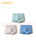 巴拉巴拉男童内裤棉平角小中大童四角短裤裆不夹P亲肤三条装209925170103 实拍图