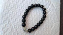 优格丽新年天然黑水晶手链黑色属水男女情侣手串水晶原石手串饰品马年 款式一 珠子大小10mm 实拍图