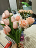 吕姆克仿真花假花绢花客厅办公室装饰道具仿真花摆件郁金香粉色10支6293 实拍图