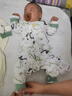 婧麒（JOYNCLEON）【优选A类棉】婴儿连体衣春秋冬季新生儿宝宝夹棉保暖衣服纯棉 米色【夹棉款】 80cm 实拍图